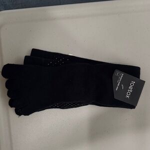 Toesox Classic Black Toe Gloves